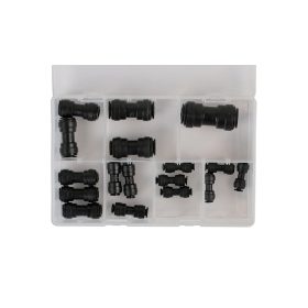   Műanyag levegő-gyorscsatlakozó készlet - 17 részes - Connect