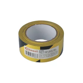   Jelzőszalag sárga-fekete 33 méter x 50 mm öntapadós - Connect