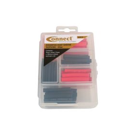  Zsugorcső készlet - piros és fekete 60 db-os készlet - Connect