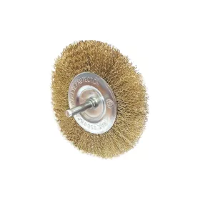   Drótkorong csapos körkefe 100 mm-es acél szálak réz bevonat 100x6mm - PTC Tools