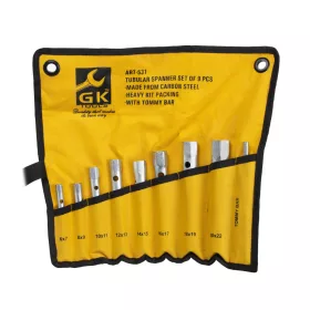   Csőkulcs készlet 8+1 db-os 6-22 mm-ig ART-531 - (E-2016 KLT) - GK Tools