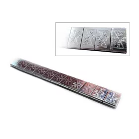   Centírozó súly öntapadós Acél+Zinc bevonat 12x5 g = 60 g - FÉNYES - Rema Tip-top