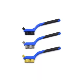 Drótkefe gyertyakefe készlet 180mm 3 részses - Geko
