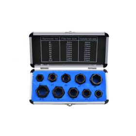 Sérült csavar leszedő készlet 9-19mm 10 részes - Geko