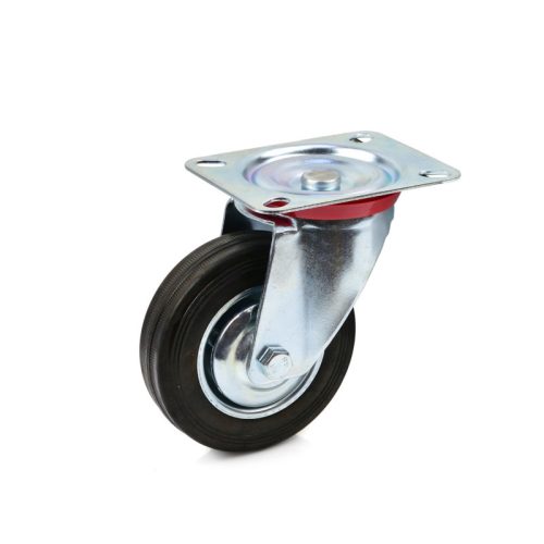 Forgó kerék acél/gumi 70kg 100mm