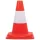 30 Cm magas közúti jelzőbója piros/fehér színben