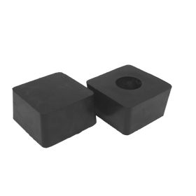   Gumikocka négyzet 120x120x65 mm közepes - alul sima-lyukas - PTC Tools