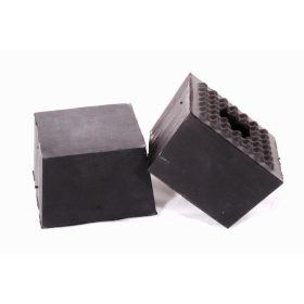   Gumikocka négyzet 125x125x85 mm magas - alul bütykös-lyukas - PTC Tools