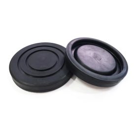   Gumipogácsa krokodil emelőhöz 137/115 mm félperemes, körkörös Fekete - PTC Tools