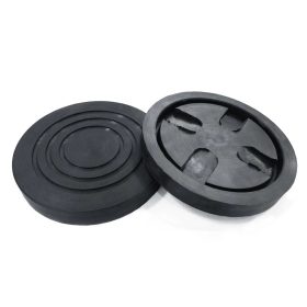   Gumipogácsa krokodil emelőhöz 165/138 mm félperemes, körkörös Fekete - PTC Tools