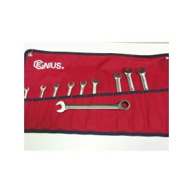   Csillag-villás racsnis készlet 11r. 8-19 mm mattított - Genius Tools