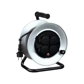   Kábeldob 25 m - IP44 gumi kábel 3 x 1.5 mm2 - 3000W kültéri FÉM - SMA Tools