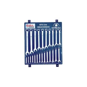   Csillag-villáskulcs készlet 48 db-os /2x24 db/ fali fém - Genius Tools