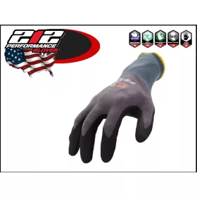   Kesztyű mártott hab-nitril DOTTED GRIP-USA "kopásálló" L-es - Hubitools