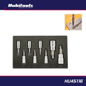   Csavarkiszedő készlet 8 db-os - sérült BKNY Imbusz csavarokhoz H2 - H8 mm - Hubitools