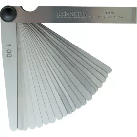   Hézagmérő készlet 20 lapos 0,05 - 1,0 mm (KEN-518-0780K) - Kennedy