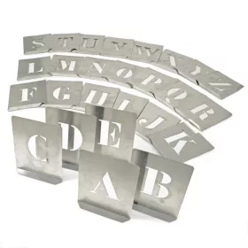 Tábla acél sablon készlet A-Z-ig 70 mm 26 db-os - Kennedy