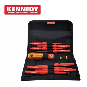   Csavarhúzó készlet 10 db-os lapos+kereszt - szigetelt - VDE 1000V (KEN-572-5870K) - Kennedy