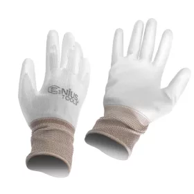   Kesztyű - szerelőkesztyű - Genius fehér L-es 09-es - Genius Tools