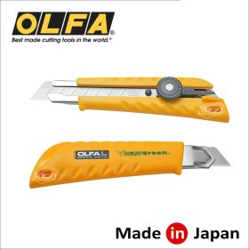   Vágókés 18 mm törh.penge, csavaros rögz. - újrahaszn. műa. (L-1/GREEN) - Olfa