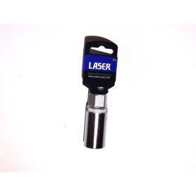   Gyertyakulcs 18 mm 1/2" - gumibetétes kivitel - hatlapú - Laser Tools