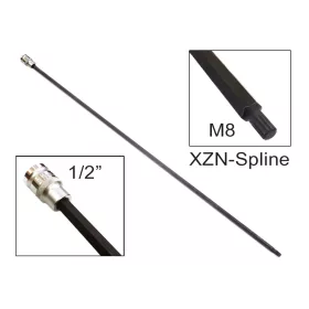   Rátűzőkulcs - crowa+bit 1/2" XZN - Spline Extra hossz: M8x800mm - Laser Tools