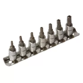   Bit készlet 5 ágú, lyukas-torx TS bit készlet 7 db-os 1/4" - Laser Tools