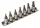 Bit készlet 5 ágú, lyukas-torx TS bit készlet 7 db-os 1/4" - Laser Tools