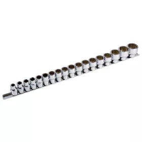   Dugókulcs - crowafej készlet 1/2" Gear Lock - Alldrive 18db 10-32mm - Laser Tools