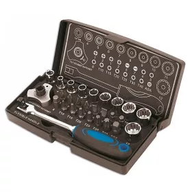   Dugókulcs készlet Gear Lock - Alldrive 1/4" 28 db-os vegyes készlet - Laser Tools