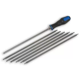   Csavarhúzó készlet extra hosszú 6 szögű Torx + 5 szögű furatos Torx 14:1 - Laser Tools