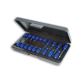   Kábelcsatlakozó szerelő - saru eltávolító készlet 19 db-os - Laser Tools