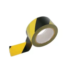   Jelzőszalag sárga-fekete 33 méter x 50 mm öntapadós - Laser Tools