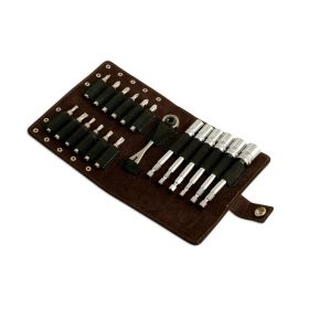   Motorkerékpár szerelő 19 db-os készlet1/4"-os rozsdamentes kis racsnival - Laser Tools