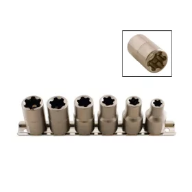   Dugókulcs - crowafej készlet 1/2" Torx Plus® belső 6 db-os EPL10 - EPL20 - Laser Tools