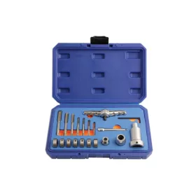   Menetfúró és menetmetsző készlet metrikus -racsnis hajtószárral- 20 db-os - Laser Tools