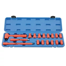   Dugókulcs készlet VDE 1000 V Szigetelt/Hibrid szerszám készlet 3/8" 17 db-os - Laser Tools