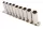Dugókulcs - crowafej készlet 1/4" 6 lap hosszú COLOS 9 db-os - Laser Tools