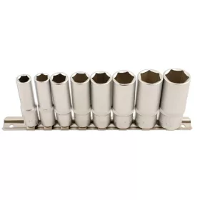   Dugókulcs - crowafej készlet 3/8" 6 lap hosszú COLOS 8 db-os - Laser Tools