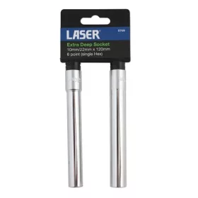   Dugókulcs - crowafej készlet 3/8" extra hosszú 2 db 10-12 mm x 120 mm - Laser Tools