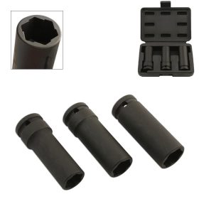   Sérült kerékcsavar kiszerelő készlet 1/2" 3 db-os speciális belső profil - Laser Tools