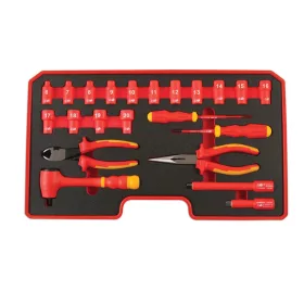   Dugókulcs készlet VDE 1000 V Szigetelt/Hibrid szerszám készlet 3/8" 22 db-os - Laser Tools