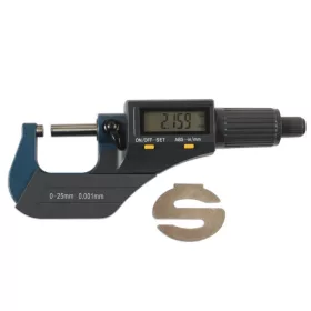 Mikrométer 0-25 mm DIGITÁLIS - 0.001 - Laser Tools