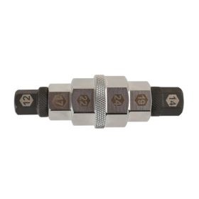   Tengelykulcs motorkerékpárhoz 6 in 1-ben 12-14-17-19-22-24 mm - Laser Tools