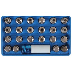   Kerékör kulcs készlet VW / AUDI gyári kerékőrökhöz 23 db-os - Laser Tools