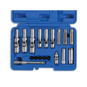  Dugókulcs készlet izzítógyertyákhoz, vékonyfalú + PSG adapterek - Laser Tools