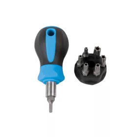  Csavarhúzó bit hajtó + torx lyukas bit készlet T10-T40 - Laser Tools