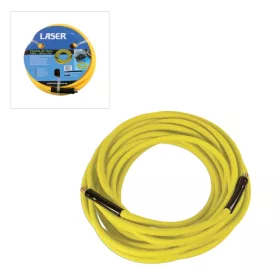   Levegőtömlő szerelt 15 méter 13 mm/19 mm SÁRGA PROFI 3/8" Külsőmenet - Laser Tools