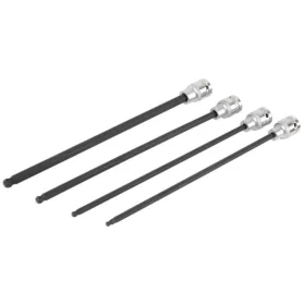   Rátűzőkulcs készlet 1/2" 4 db-os gömbvég extra hosszú 288 mm 5-6-8-10 mm - Laser Tools