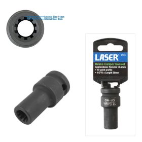   Féknyeregkulcs 10 szögű 11,5 mm -Belső Ribe - 1/2" Porsche - Laser Tools
